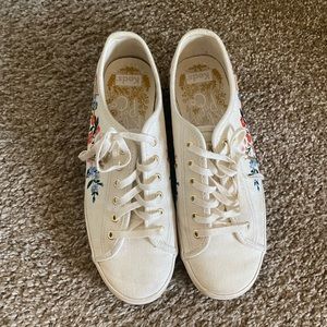 Keds Embroidered Floral Sneakers